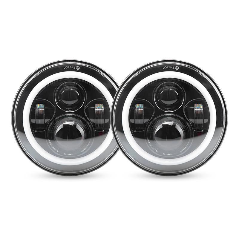 Jeep Blue Halo Headlights