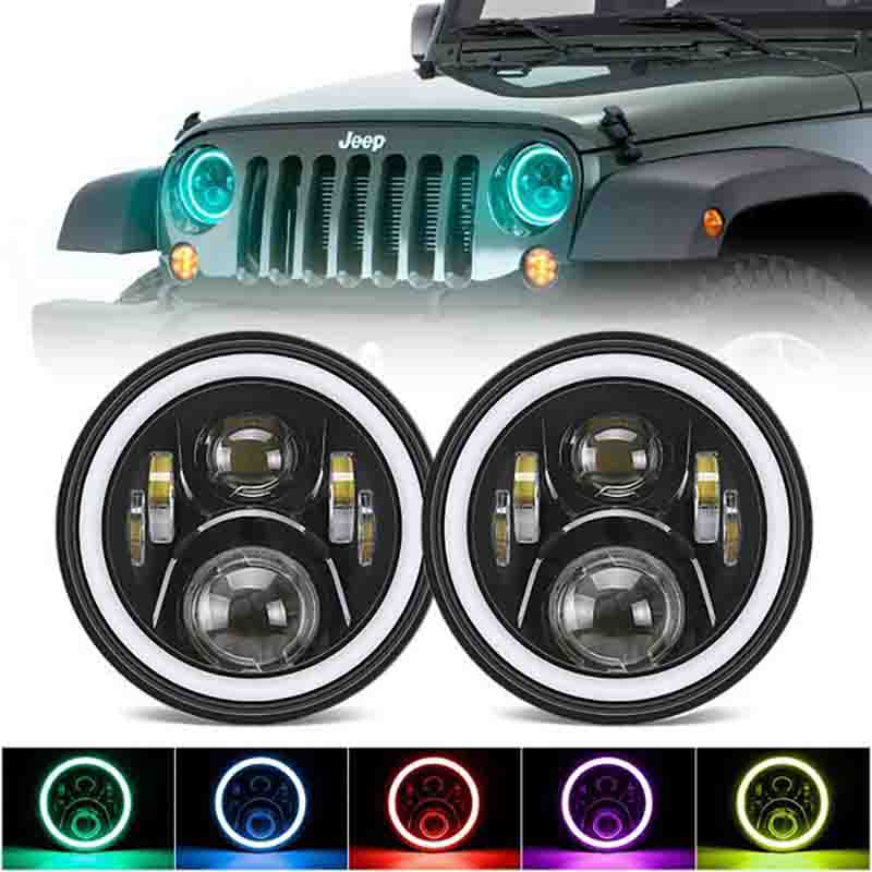 Jeep LED RGB Headlights