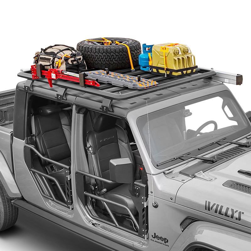 Jeep Roof Rack Cargo for 2018-2023 Jeep Wrangler JL & Gladiator JT 4 Doors Hard Top Freedom Top