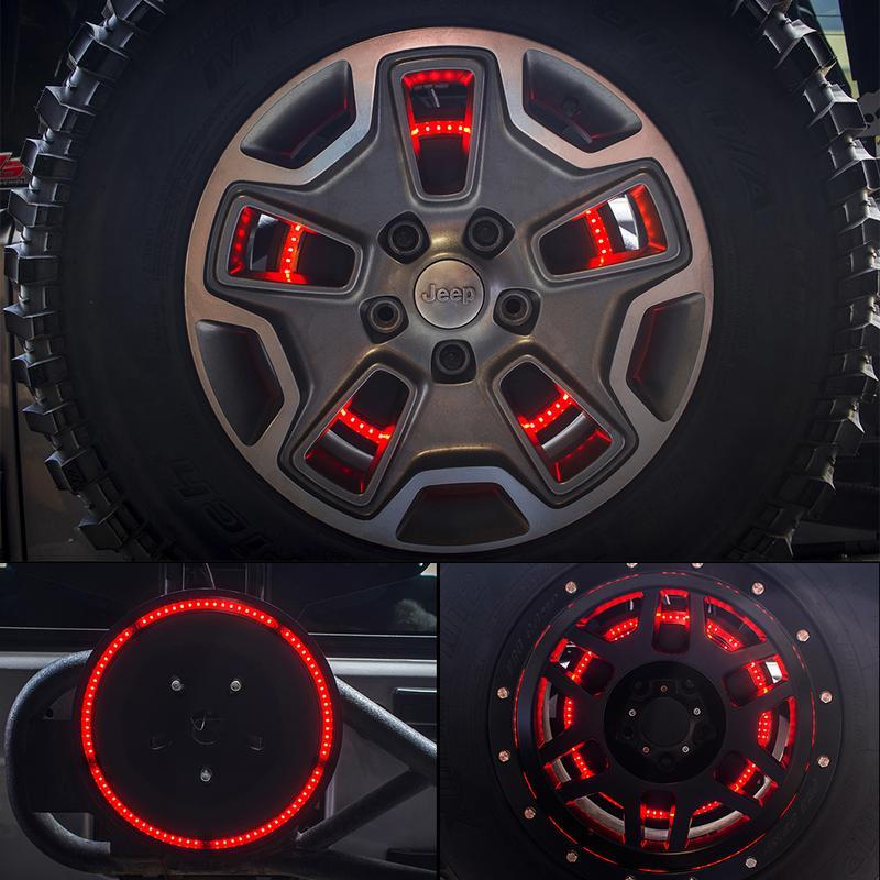 Jeep Wrangler JK 3rd Brake Wheel Tire LED Lamp