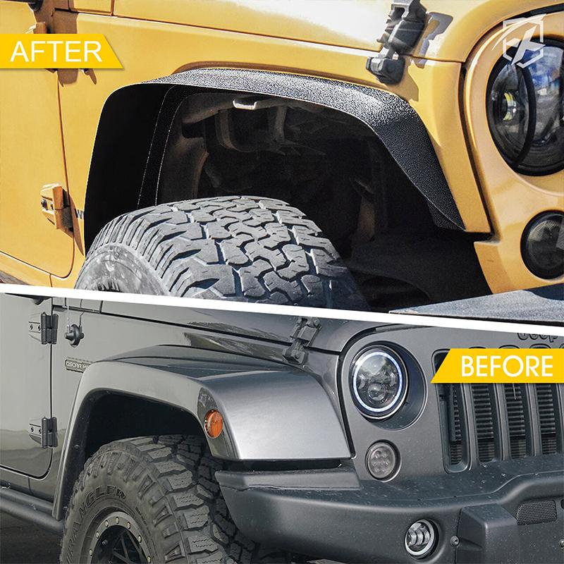 07-18 Jeep Wrangler JK Grind Series Steel Fender Flare Kit