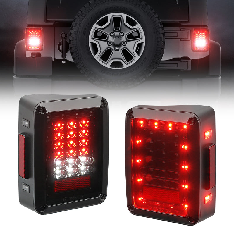 Jeep Wrangler JK Smoked LED Tail lights