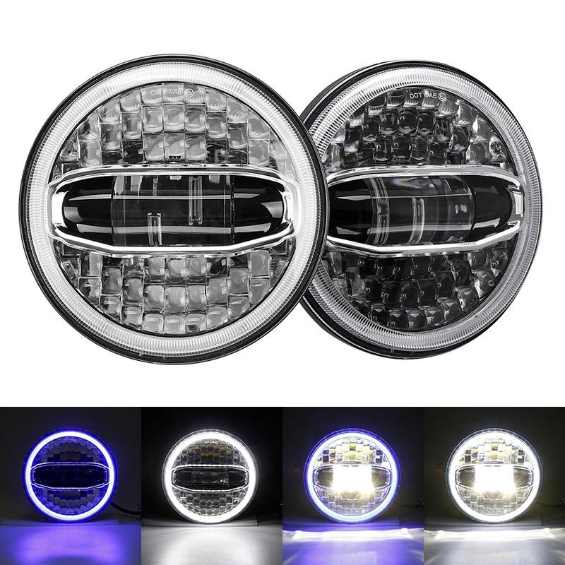 Jeep Wrangler JL Blue Halo Headlights