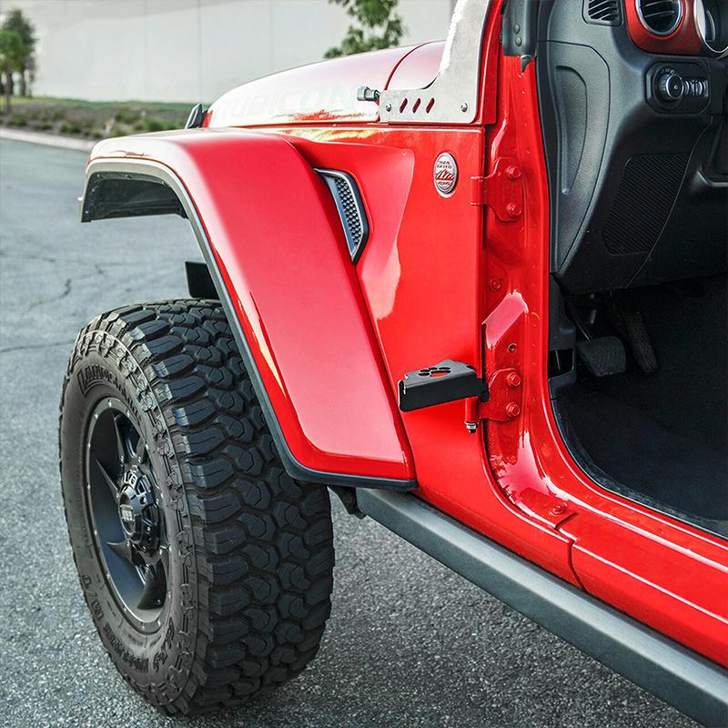 2018-2021 Jeep Wrangler JL Front Foot Pegs With Paw Print
