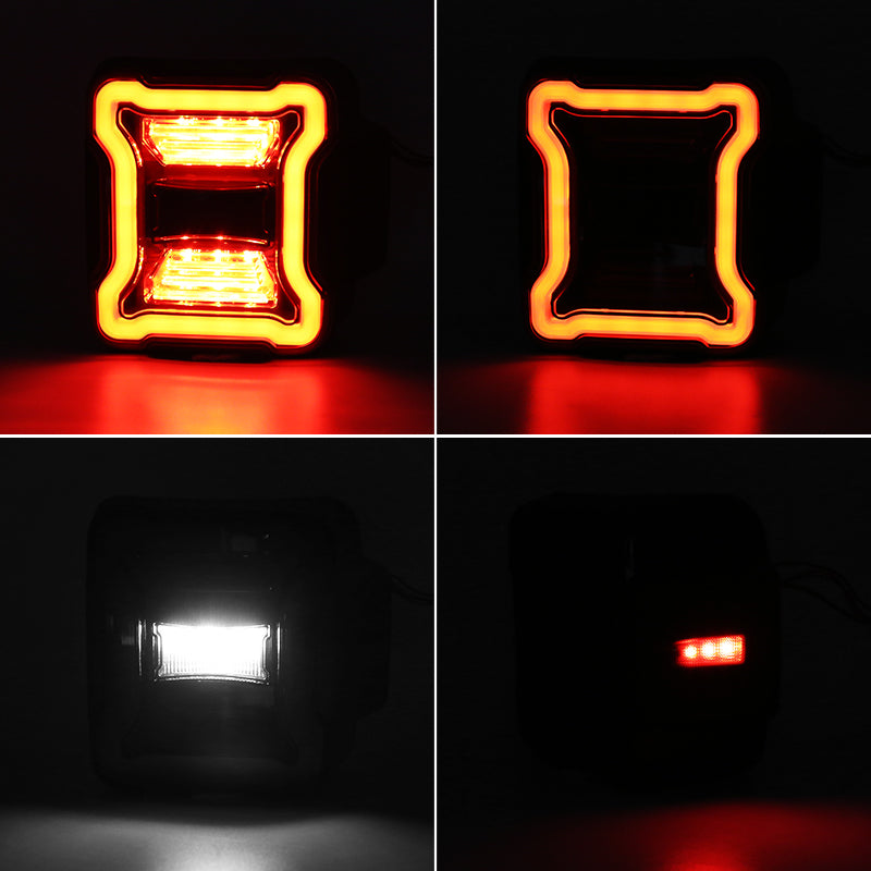 LED Tail Lights For Jeep Wrangler JL JLU Lighting modes