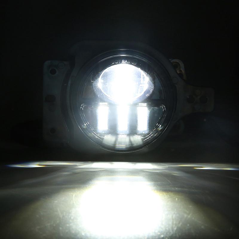 Luces antiniebla LED con anillo adaptador para Jeep Wrangler JL Jeep Gladiator 2018+
