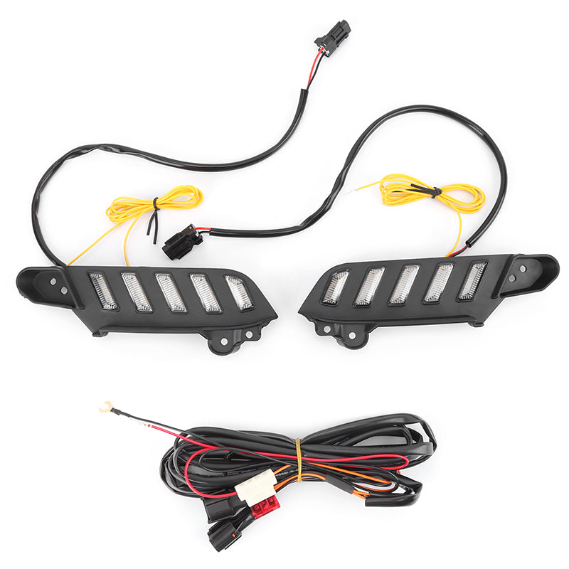 DAMAIJOY 2pcs Signal Light Front Left Right Driver Passenger Side Clear Lens Turn Signal Lights Corner Marker Park Lamps Amber Lens Toyota 4runner Ba