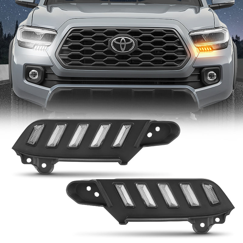 Toyota Tacoma LED Side Marker Headlight DRL with Sequential Turn Signals