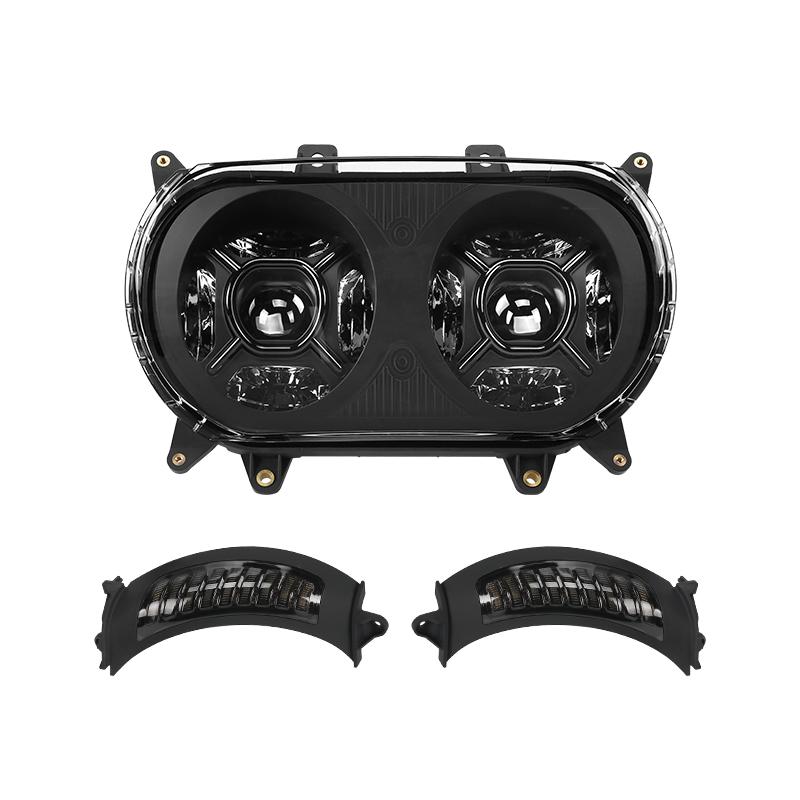 LED Dual Headlight +Turn Signal Lights for 2015+ Road Glide