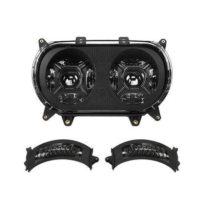 LED Dual Headlight +Turn Signal Lights for 2015+ Road Glide