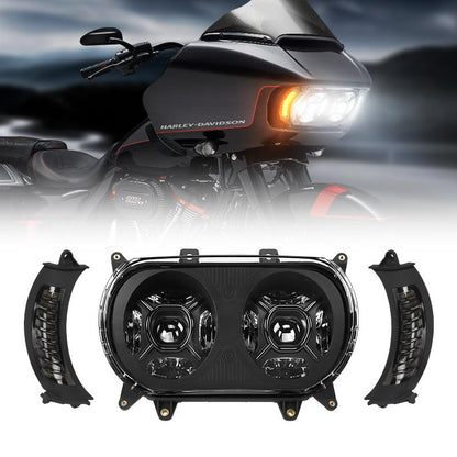 LED Dual Headlight +Turn Signal Lights for 2015+ Road Glide