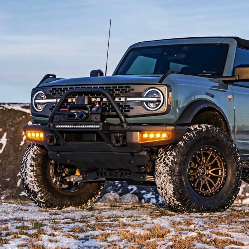 Ford Bronco  triple LED fog lights kit