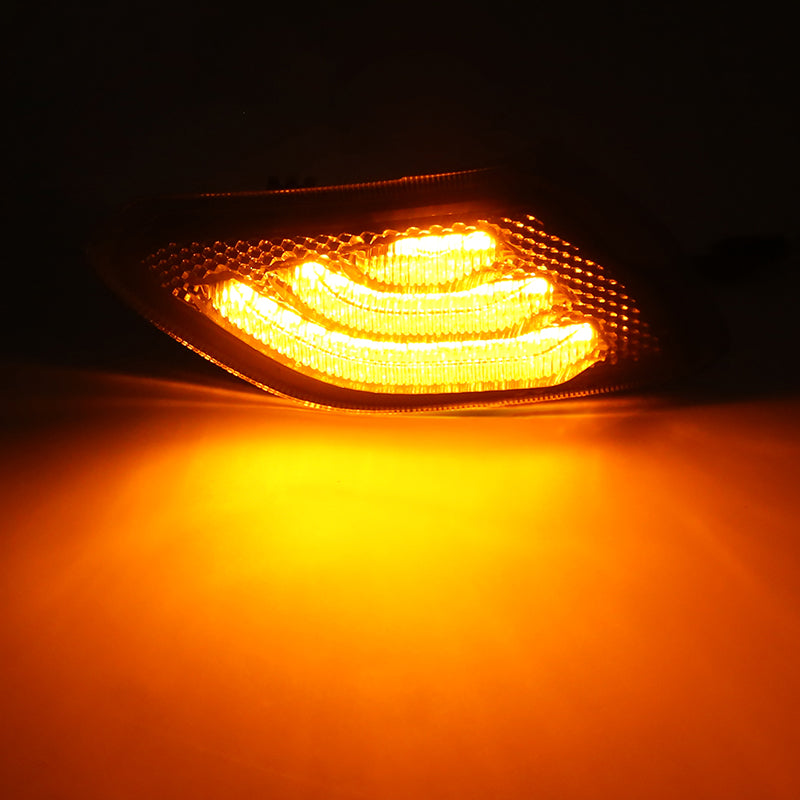 OVOVS Rauch linse Bernstein Front Kotflügel LED Seiten markierung leuchte Gelb B OVOVS Rauch linse Bernstein Front Kotflügel LED Seiten markierung leuchte Gelb B