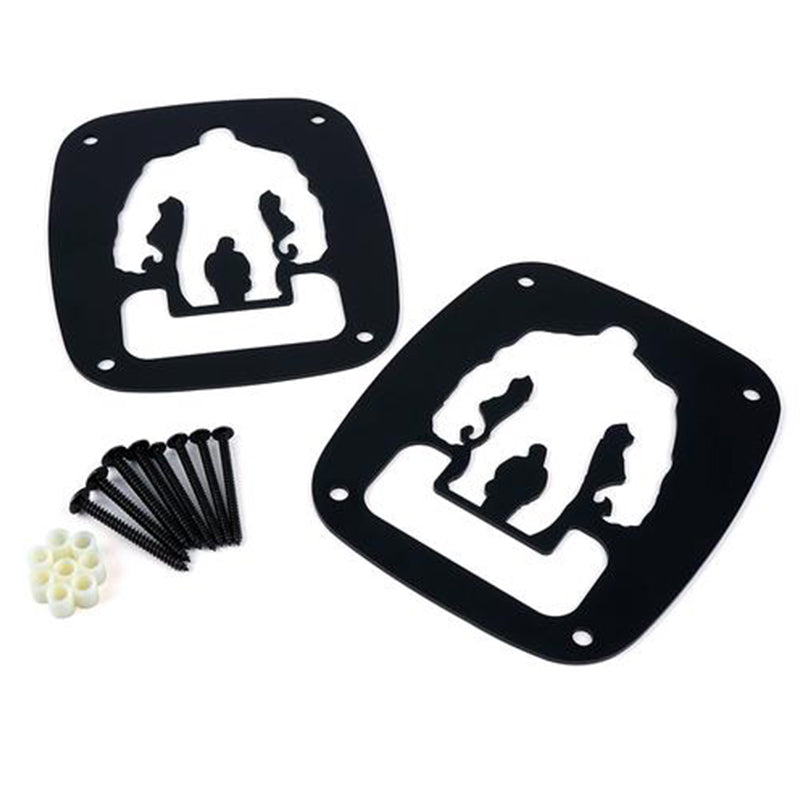 Lack Rear Taillight Cover with Hulk Design