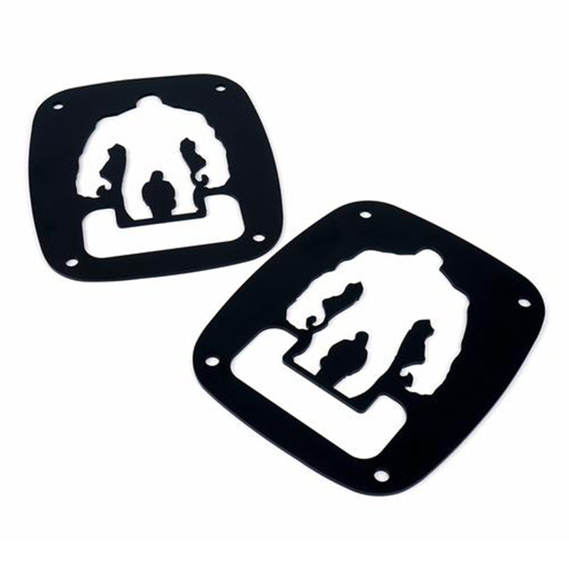 Lack Rear Taillight Cover with Hulk Design