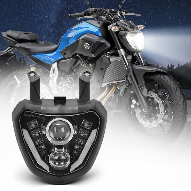 Motorcycle Waterproof Headlight for 2014-2017 Yamaha MT07 FZ07