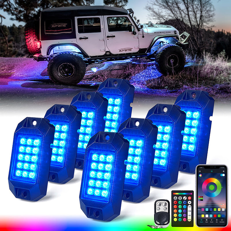 Multi-Color RGB LED Rock Lights