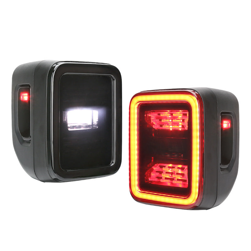 Newest Multi-Function Smoked LED Tail Lights For Jeep Wrangler JT 2020-2021