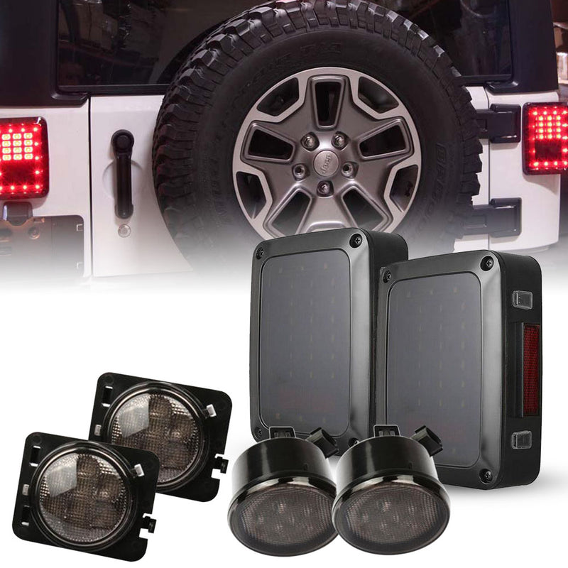 Smoke LED Tail Lights & Turning Signals with Fender Flares Lights