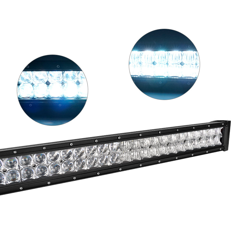 Jeep Wrangler JK 52 Inch LED Light Bar + 2 Work Lights kit