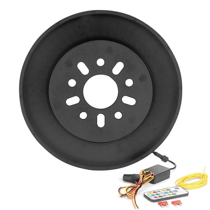 14" Dual Spare Tire RGB LED Brake Light for Jeep Wrangler 