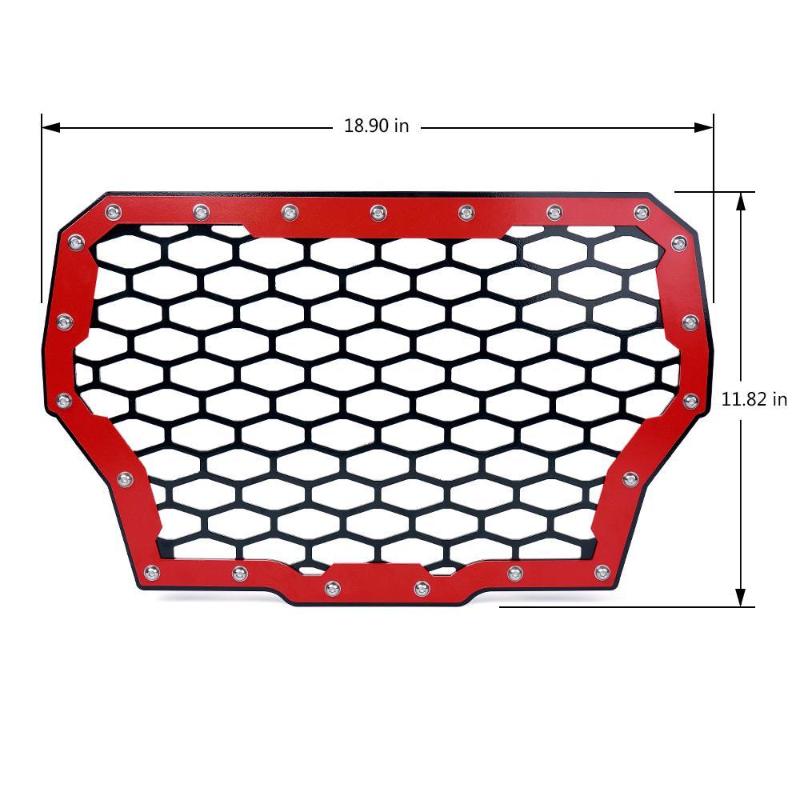 Red Front Grille Insert For 2017 Polaris RZR Turbo Models