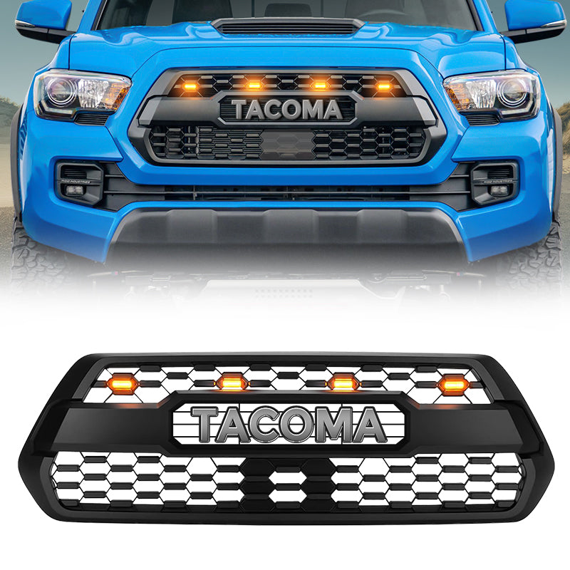 Roxmad Grill With Letter & LED Amber Light Combo For 2016-Later Toyota Tacoma