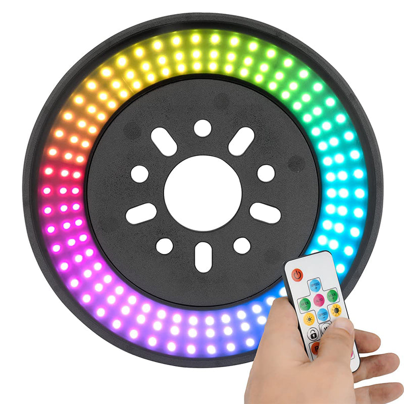 14" Dual Spare Tire RGB LED Brake Light for Jeep Wrangler 