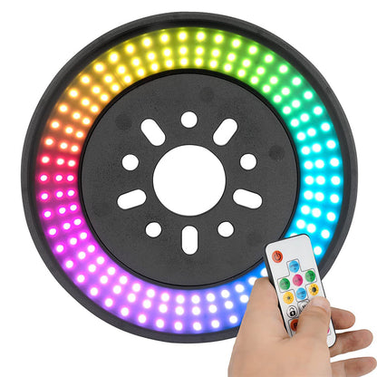 14" Dual Spare Tire RGB LED Brake Light for Jeep Wrangler 