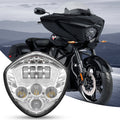 Chrome / Black Victory LED Headlight Kit Cross Country