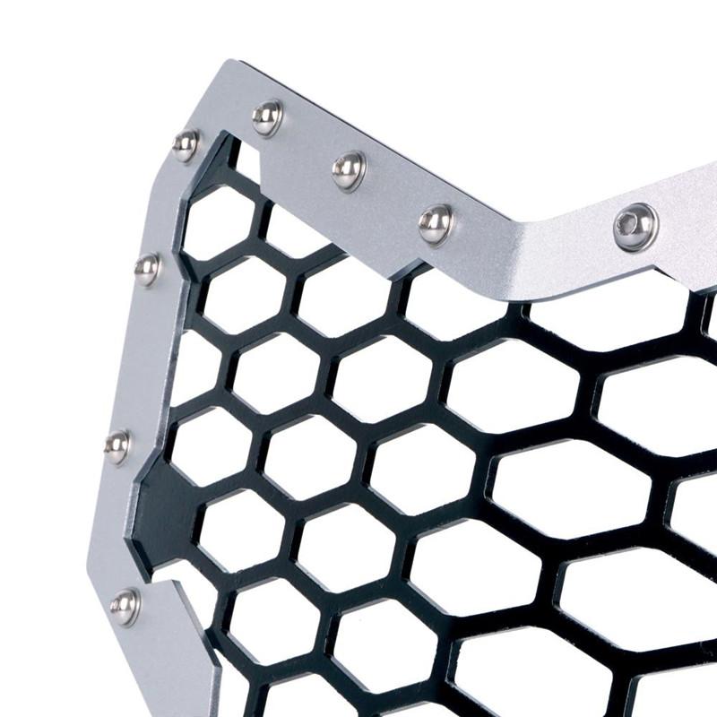 Silver Steel Mesh Grille For 2017 Can Am Maverick X3