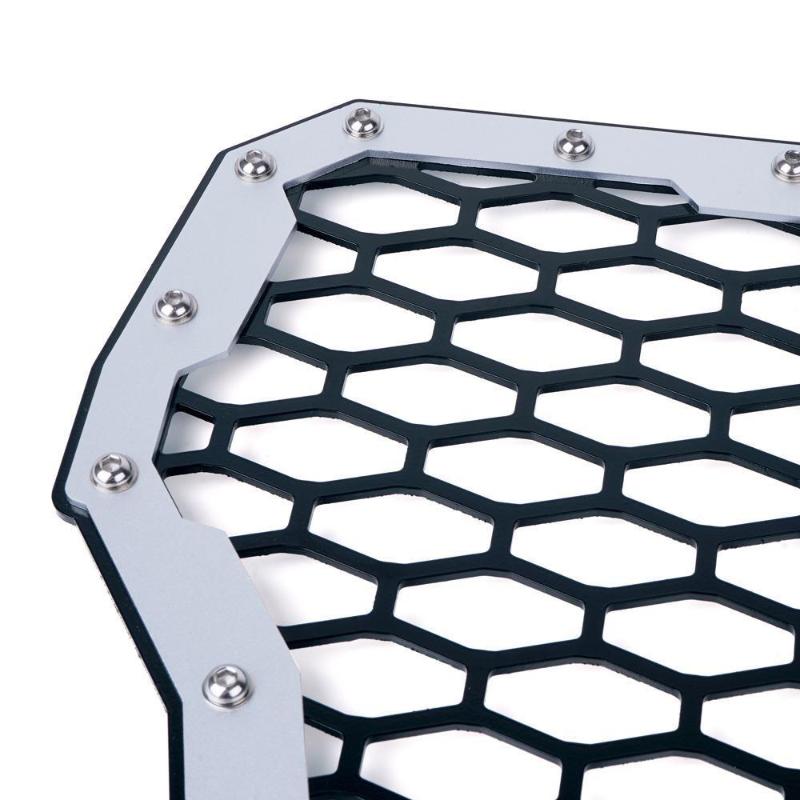 Silver Steel Mesh Grille For 2017 Polaris RZR Turbo Models