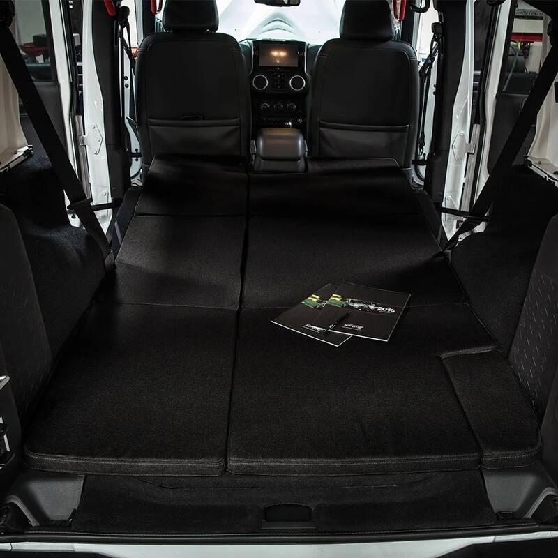 Black Portable Sleeping Pad Cushion Fits Jeep Wrangler JKU
