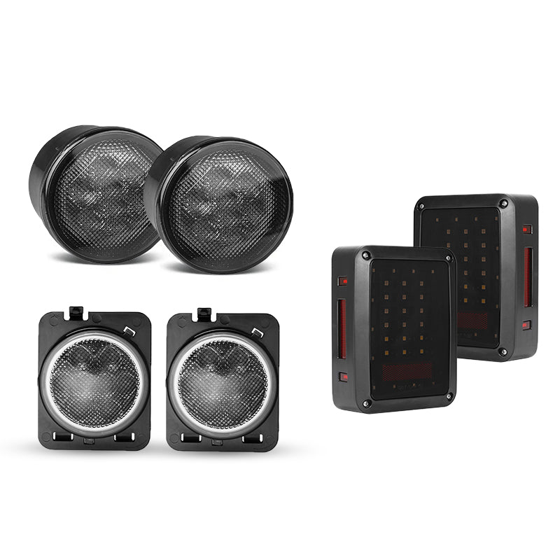 Smoke LED Tail Lights & Turning Signals with Fender Flares Lights