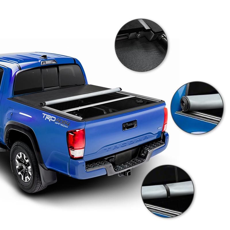 Soft Roll Up Truck Bed Cover For 2016-2021 Toyota Tacoma