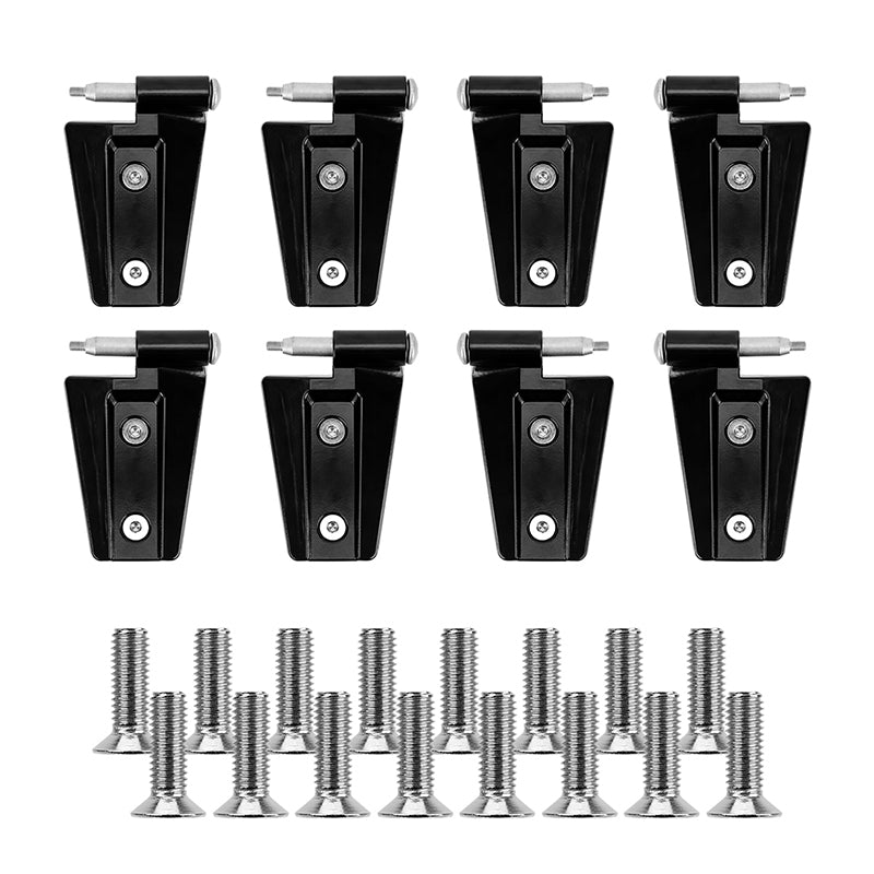 Steel Door Hinges Kit Compatible with Jeep Wrangler JK