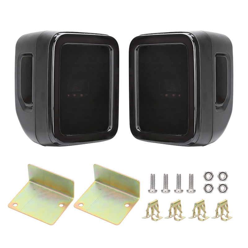 Newest Multi-Function Smoked LED Tail Lights For Jeep Wrangler JT 2020-2021