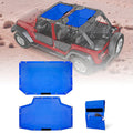 Top Mesh Sun Shade for 2007-2018 Jeep Wrangler JKU 4 Door
