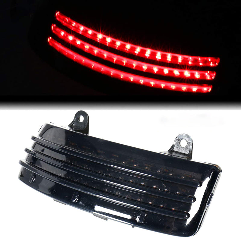 Tri-Bar LED Rear Fender Tip Tail Light For 2014-2019 Harley Touring Models