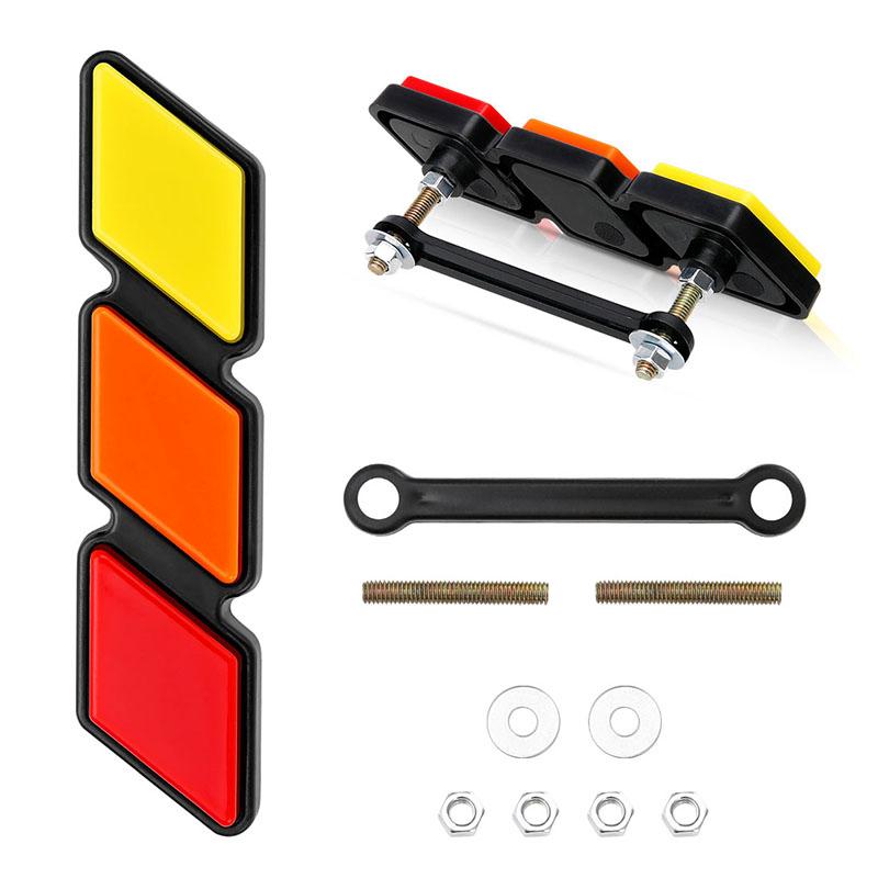  Tri-color Front Grill Badge Emblem for Toyota Tacoma