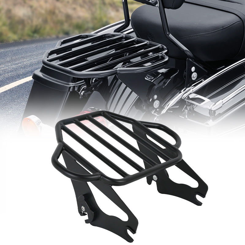 Two-Up Luggage Rack For Harley Tour Pak Touring Electra Glide Road King 09-18