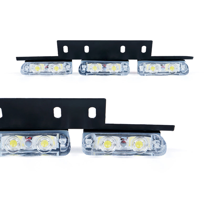 USA ONLY LED Patrol Series White Red Grille Strobe Light Set