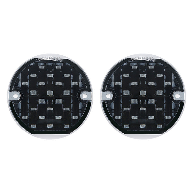3-1/4" Rear Red Emark DOT LED Turn Signal Indicators For Motorcycle