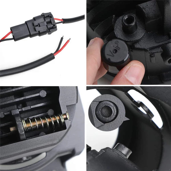 Brightest 120W LED Halo Headlight & Headlight Bracket & 4'' LED Fog Lights For 2018+ Jeep Wrangler JL Sport & Jeep Gladiator JT Sport/Sport S