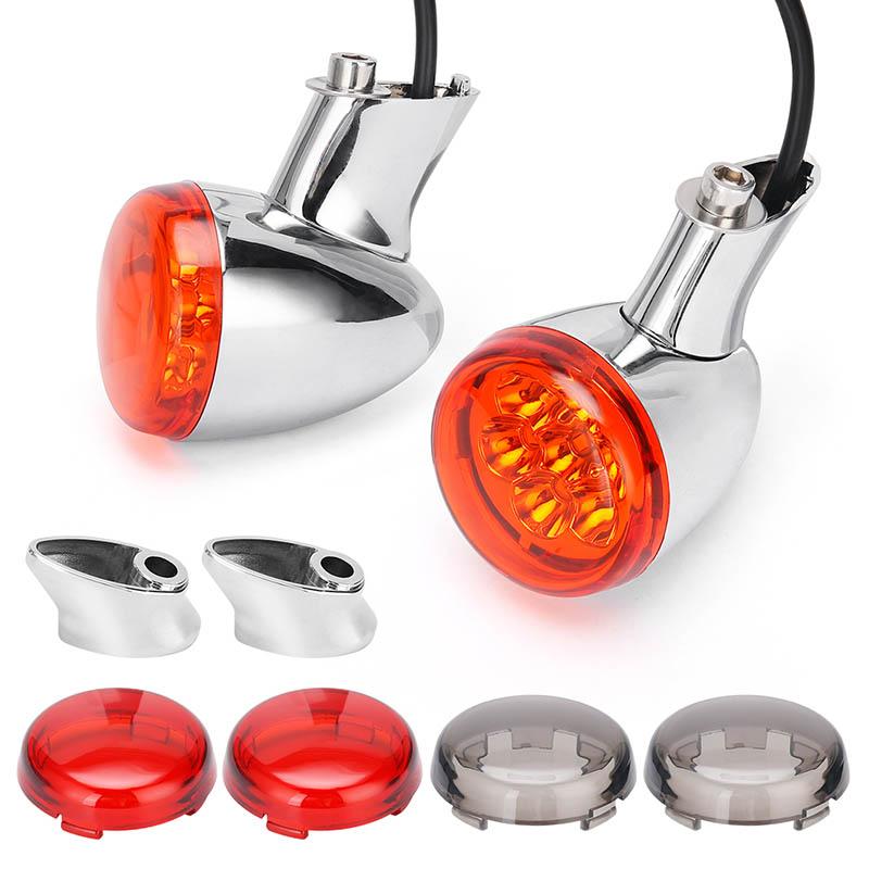 Harley Motorcycle 4.5 LED Fog Lights + Turn Signals Combo