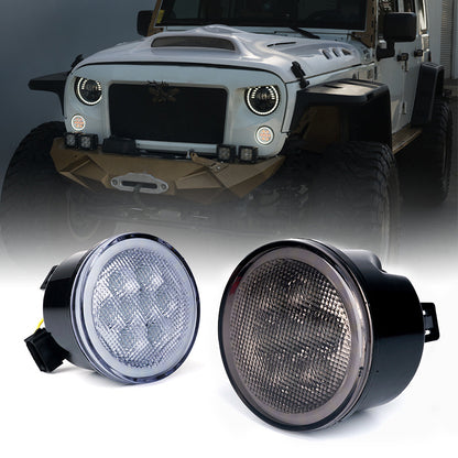Smoke/Clear LED Turn Signal Light for Jeep Wrangler