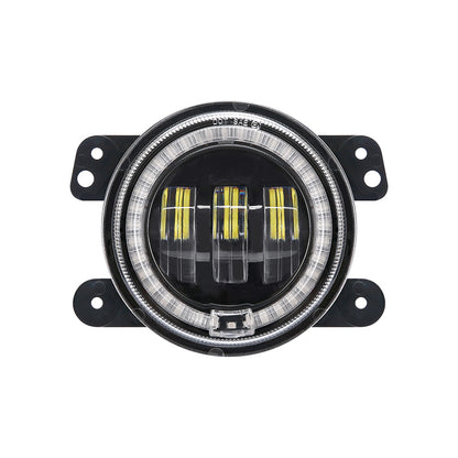 LED RGB Color Changing Halo Headlight with Amber Turn Signal + Fog Light Kit Combo For 2007-2018 Jeep Wrangler JK - LED Factory Mart