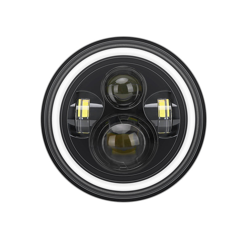 Indian Motorcycle 7" LED Headlights with RGB Halo App Or Remote Control