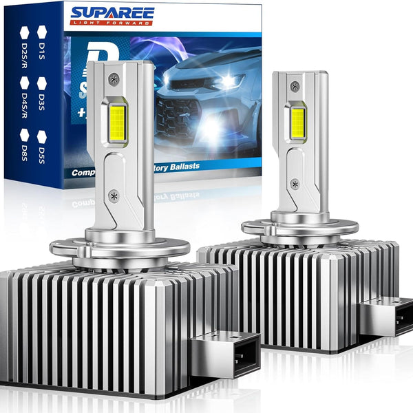 SUPAREE D1S D1R LED Headlight Bulbs with 150W 6500K Cool White