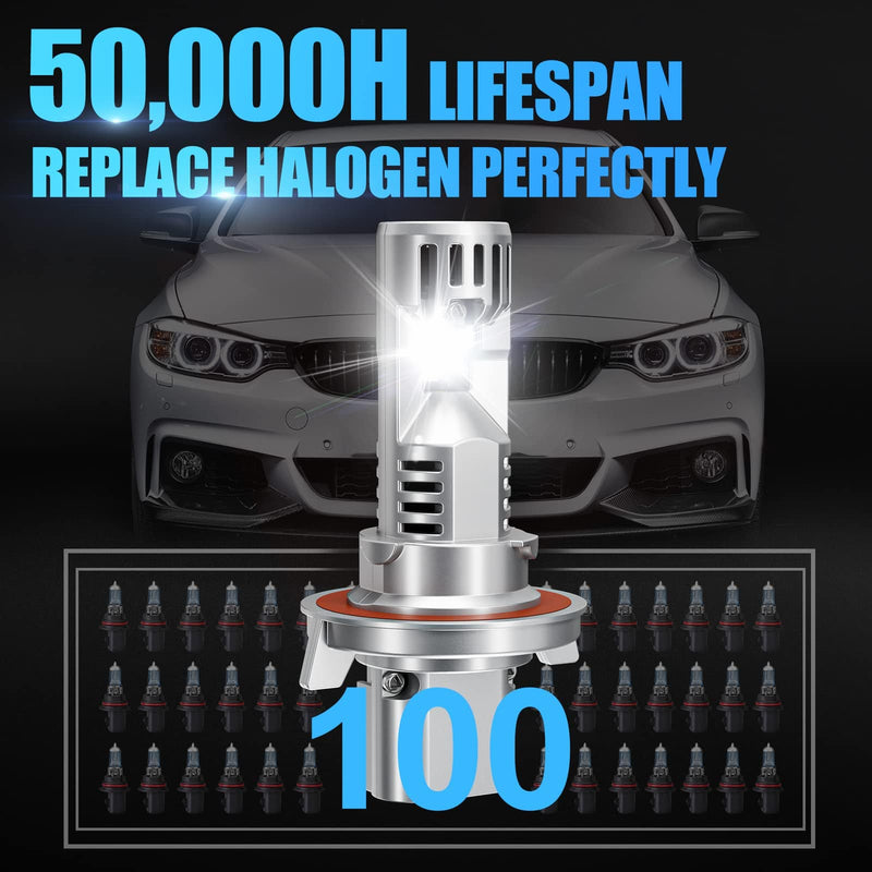 LED headlight bulbs H13/9008 LED Headlight Bulbs 6500K White Super Bright